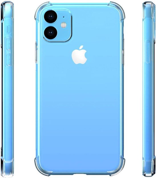 iPhone 11 Hoesje - Anti Shock Hybrid Back Cover - Transparant Back Cover