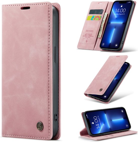 Apple iPhone 12 Case - Pale Pink - Slim Wallet Case