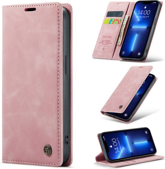 Apple iPhone 13 Mini Hülle - Pale Pink - Schlanke Klapphülle mit Kartenfach