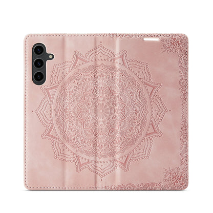 Samsung Galaxy A14 4G Hoesje - Pale Pink - Mandala Dunne Bookcase