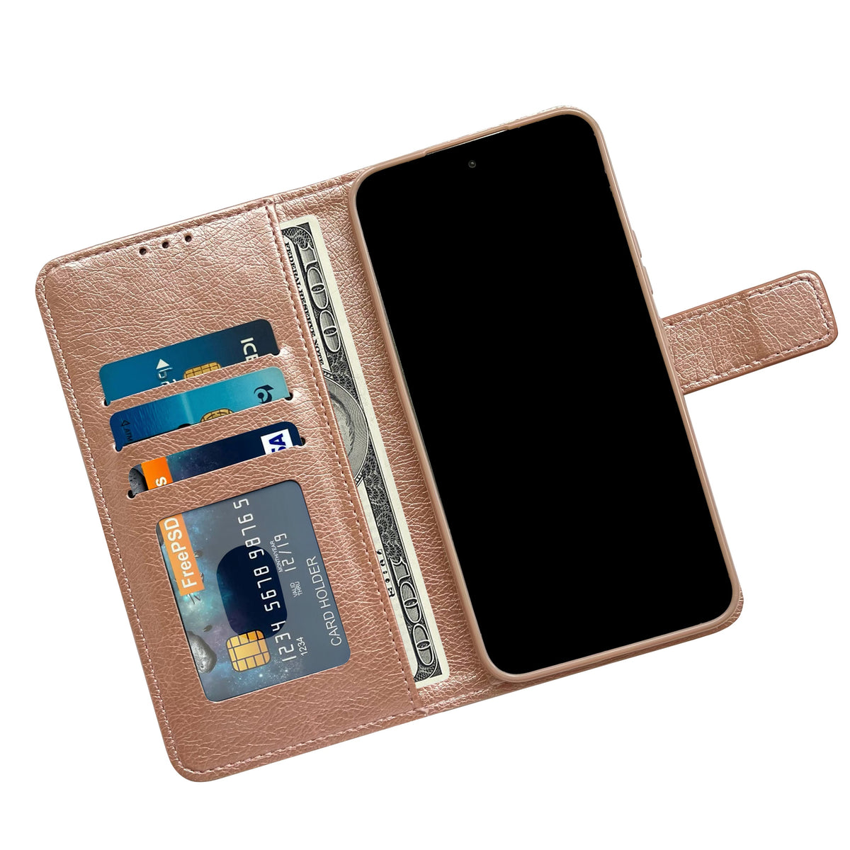 Samsung Galaxy A54 5G Hoesje - Rosegoud - Bookcase