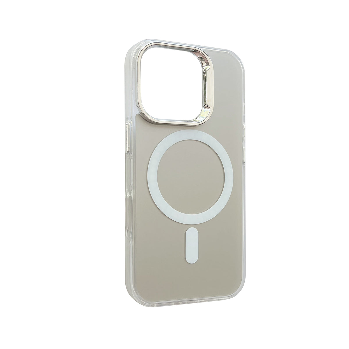 Apple iPhone 12 Pro Hoesje - Zilver - Fusion Armor MagSafe Back Cover