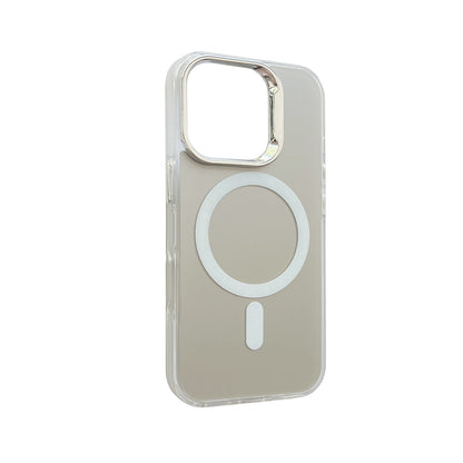 Apple iPhone 14 Pro Hoesje - Zilver - Fusion Armor MagSafe Back Cover