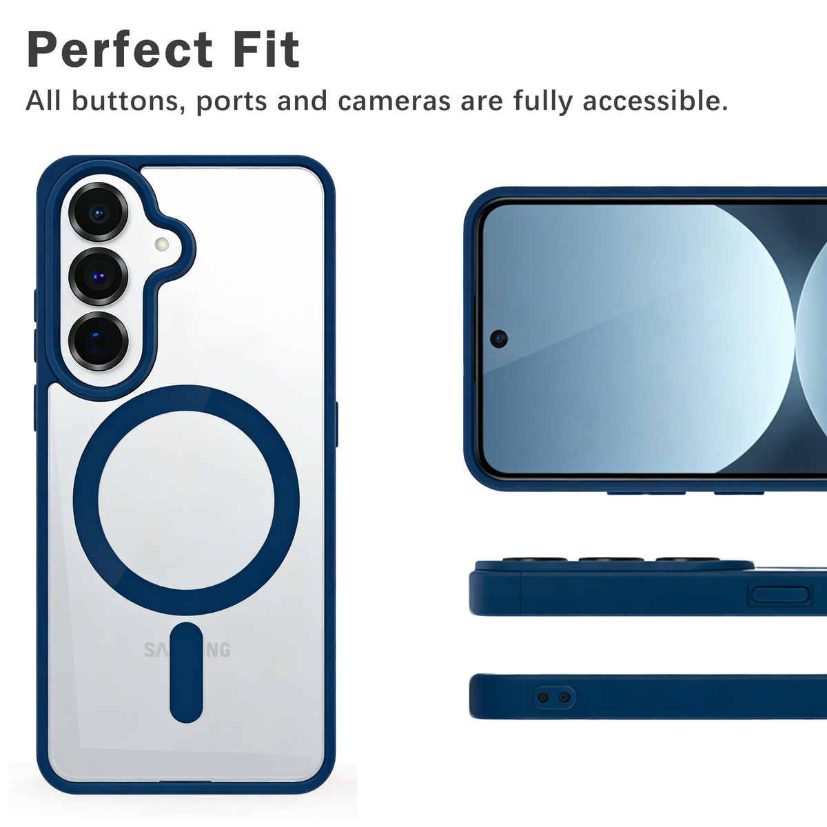 Samsung Galaxy S26 Hoesje - Blauw - Bumper MagSafe Back Cover