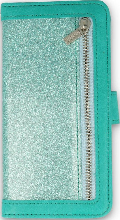 Apple iPhone 11 Pro Hoesje - Turquoise - Luxe Bookcase met Rits
