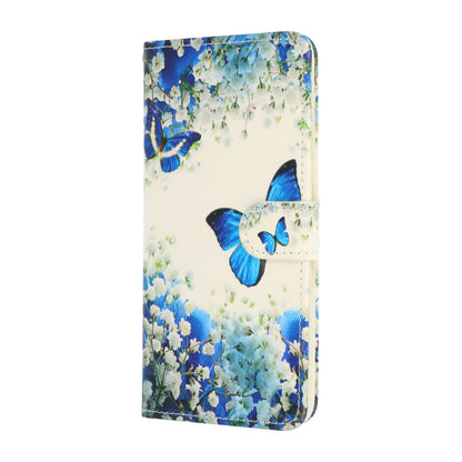 Apple iPhone 18 Pro Hoesje - Blauwe Vlinder - Print Bookcase