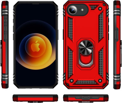 Apple iPhone 17e Hoesje - Rood - Armor Kickstand Back Cover