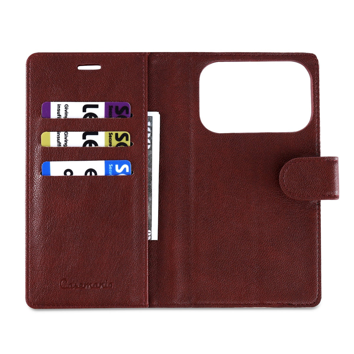 Apple iPhone 17 Pro Hoesje - Burgundy Red - 2 in 1 MagSafe Bookcase