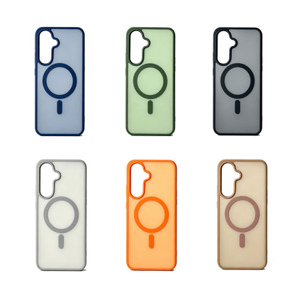 Samsung Galaxy A27 Hoesje - Grijs - Matte Armor MagSafe Back Cover