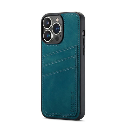 Apple iPhone 14 Pro Max Hoesje - Emerald Green - Back Cover met Pasjeshouder