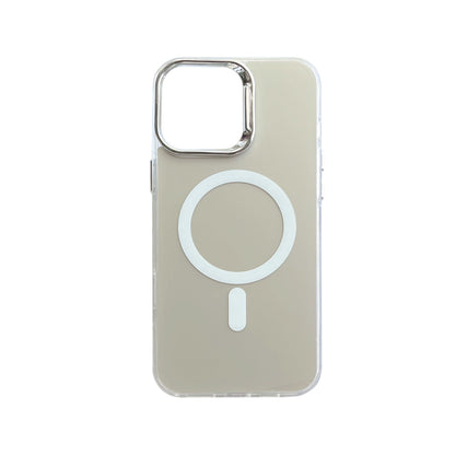 Apple iPhone 16 Pro Max Case - Silver - Fusion Armor MagSafe Back Cover