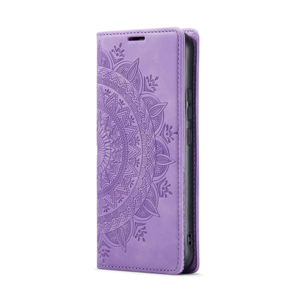 Samsung Galaxy A55 Hoesje - Bright Lila - Mandala Dunne Back Cover