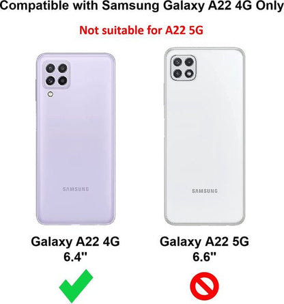 Samsung Galaxy A22 4G Hoesje - Zwart - Siliconen Back Cover