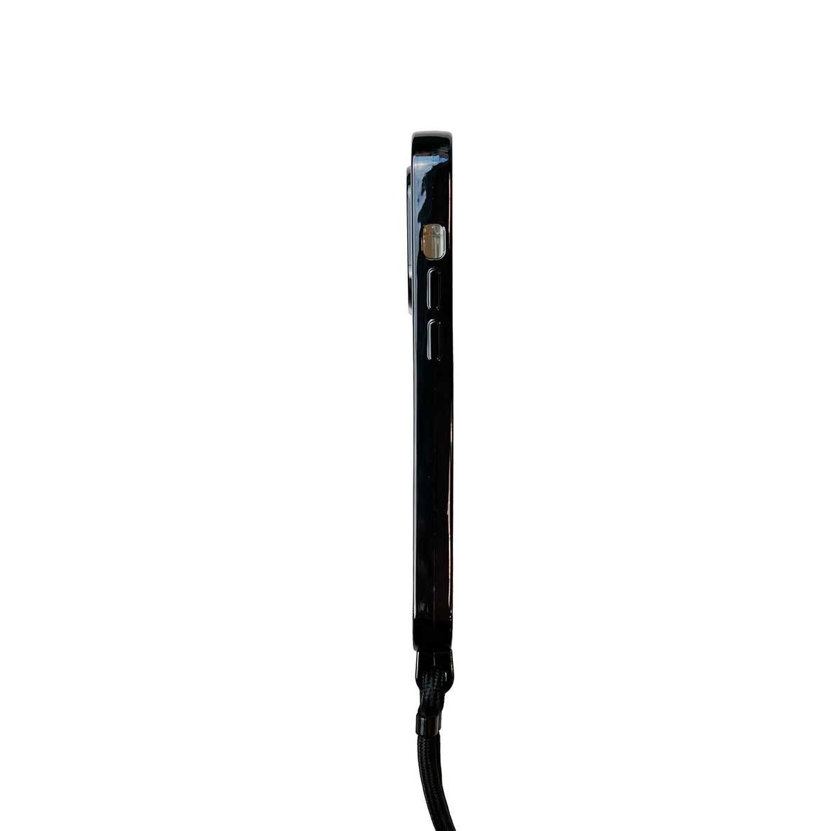 Apple iPhone 14 Pro Max Hoesje - Zwart - Siliconen MagSafe Back Cover met Telefoonkoord