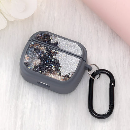 Apple AirPods 3 Case - Diamond Marble Glitter with Ring - Grey