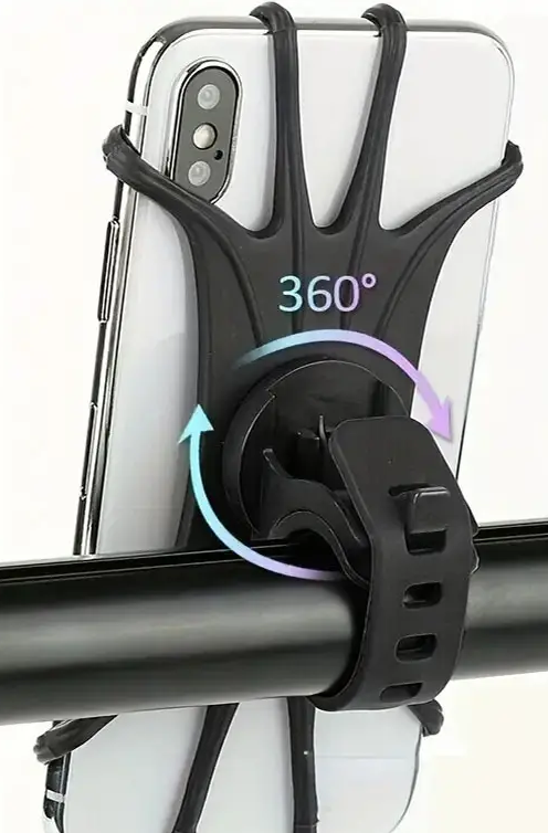 Casemania Telefoonhouder voor Fiets, Motor en Scooter - 360 Graden Rotatie Universele GSM Houder