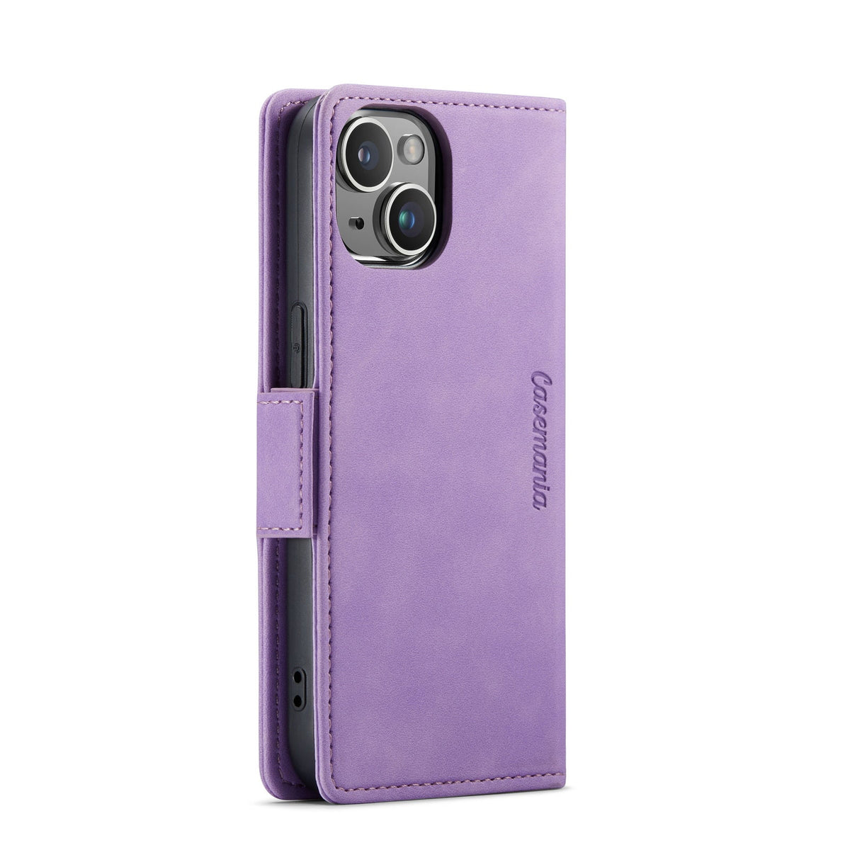 Apple iPhone 15 Hoesje - Bright Lila - Portemonnee MagSafe Bookcase