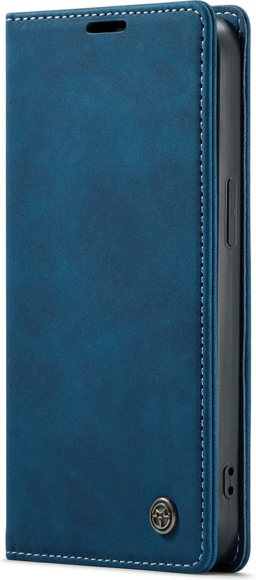 Apple iPhone 12 Pro Max Hoesje - Navy Blue - Dunne Bookcase