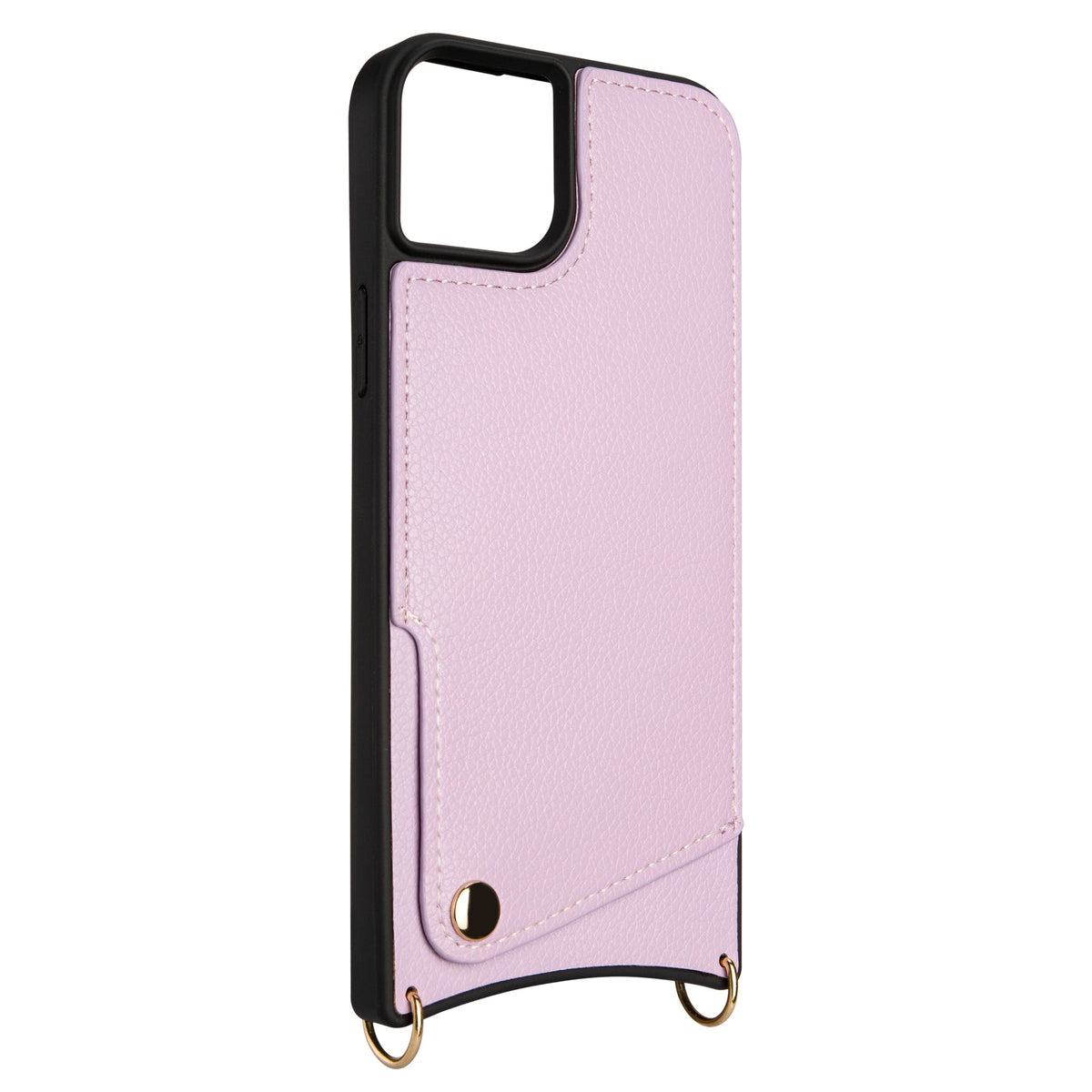 Apple iPhone 15 Plus Case - Purple - Back Cover with Wrist Band and Phone Band