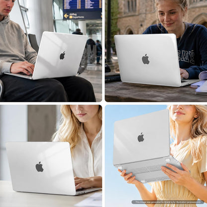 Apple MacBook Air M5/M4/M3/M2 (15-inch) - Transparant - Laptop Hardcase Cover met Ventilatie-openingen