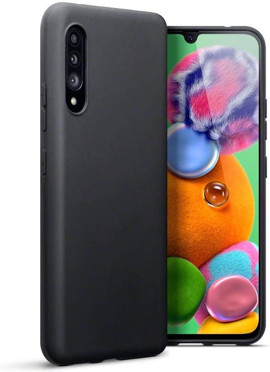 Coque Samsung Galaxy A90 5G - Noir - Étui arrière en silicone