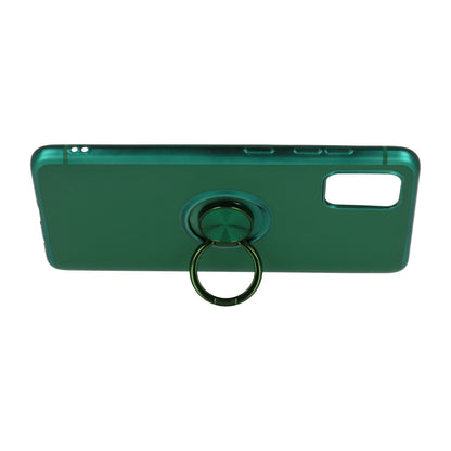 Samsung Galaxy S20 Ultra Case - Green - Silicone Ring Kickstand Back Cover