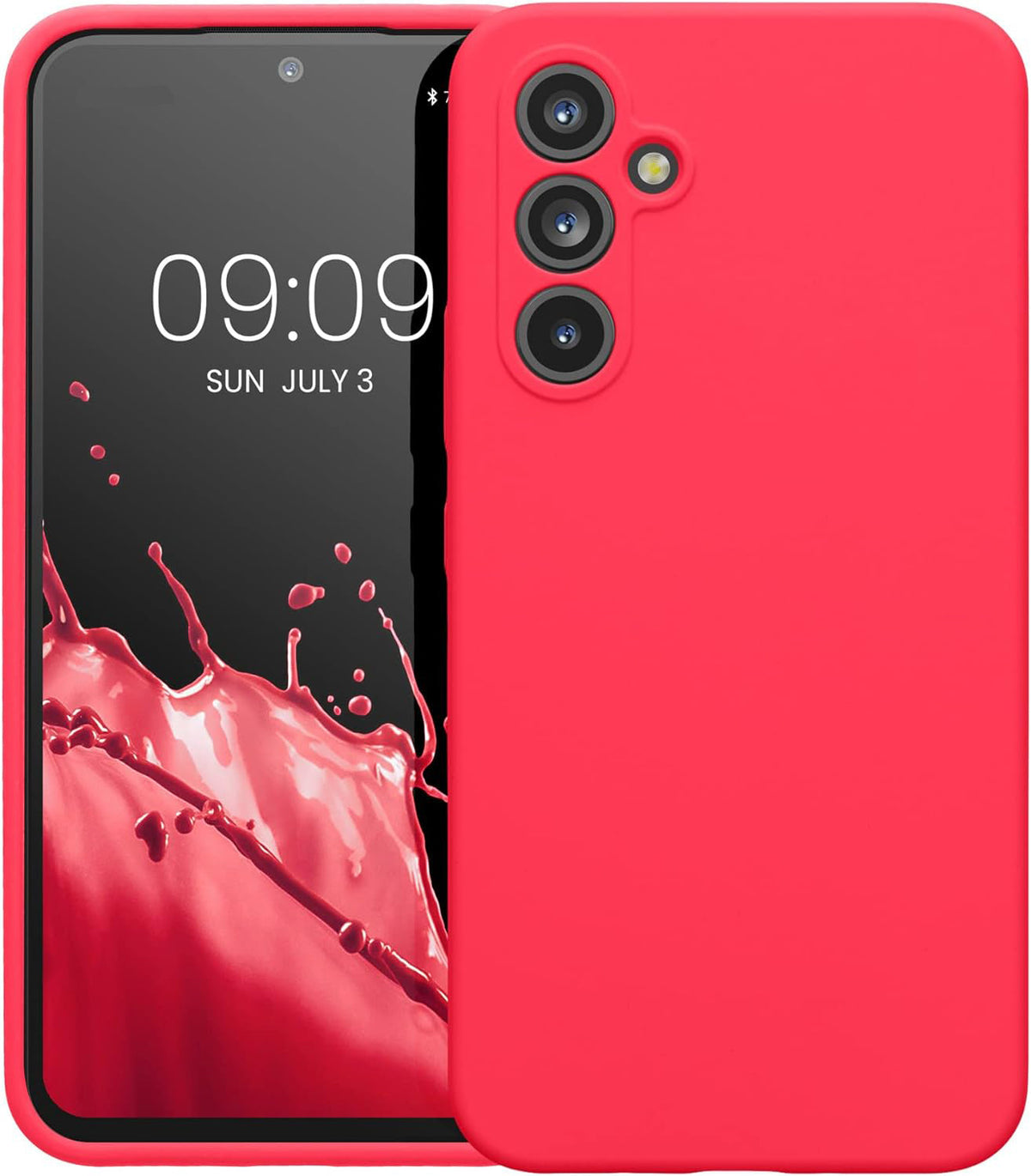 Samsung Galaxy A55 Hoesje - Roze - Liquid Siliconen Back Cover