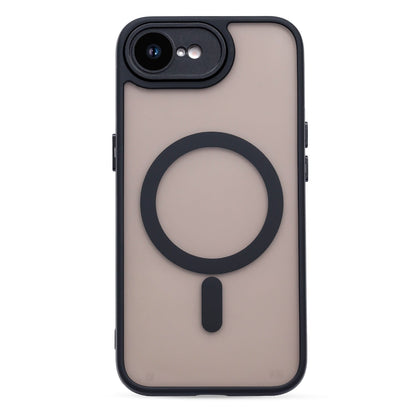 Apple iPhone 17e Hoesje - Zwart met Pols Bandje - Matte Armor MagSafe Back Cover met Telefoonkoord