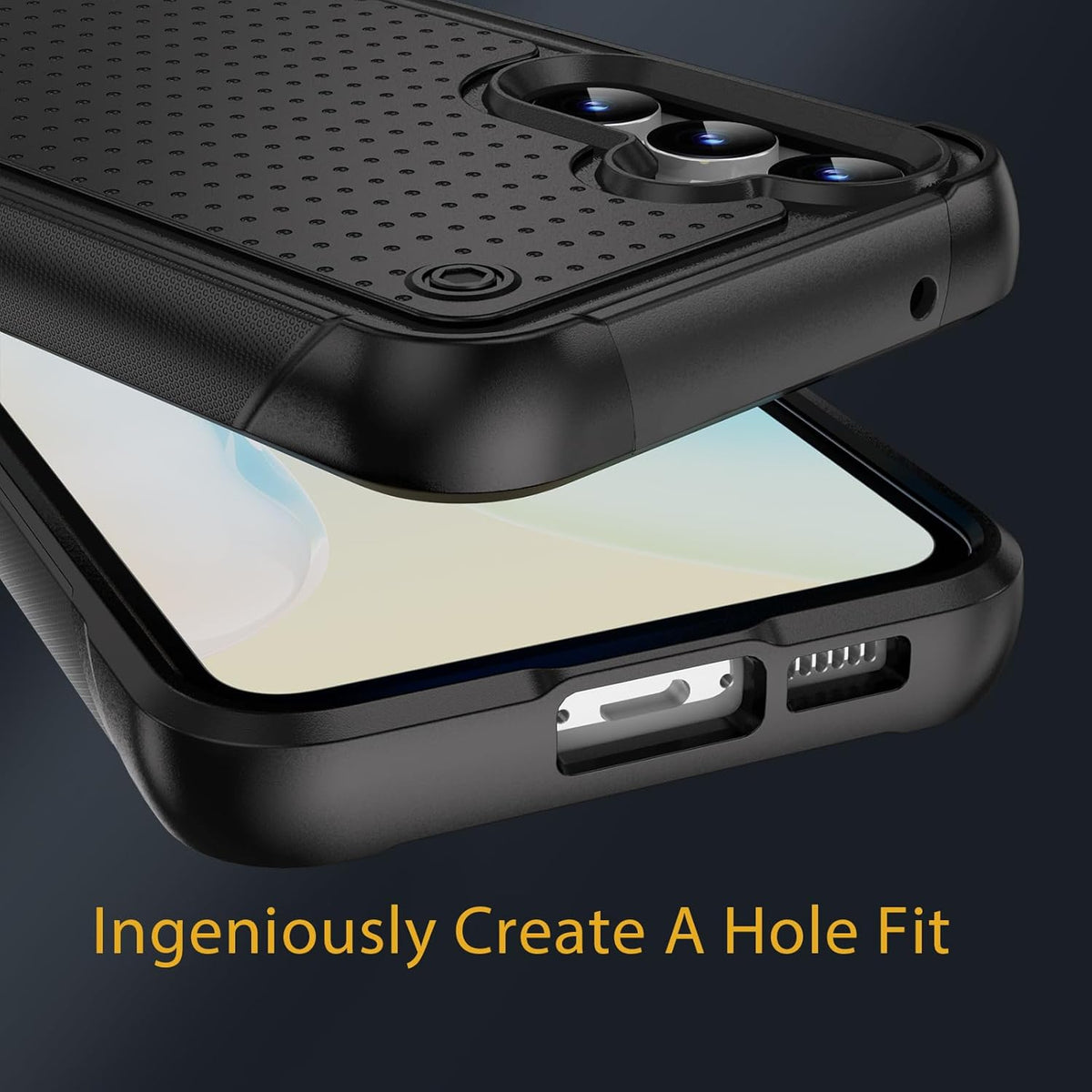 Samsung Galaxy S25 Plus Hoesje - Zwart - Heavy Duty Armor Back Cover