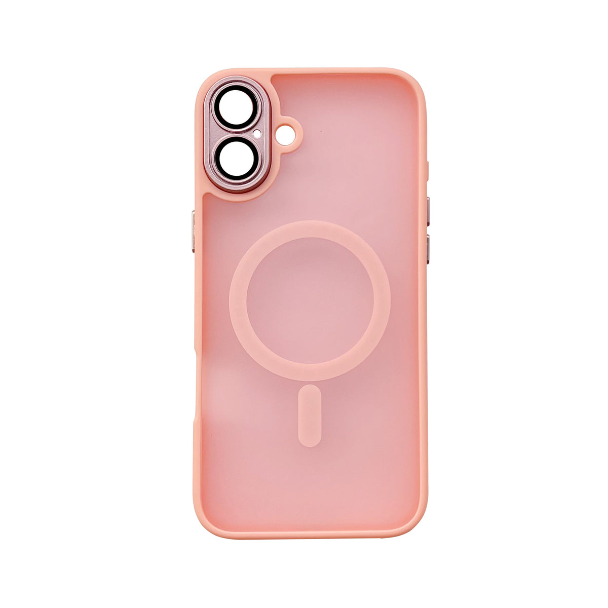 Apple iPhone 16 Plus Hoesje - Roze - Matte Armor MagSafe Back Cover