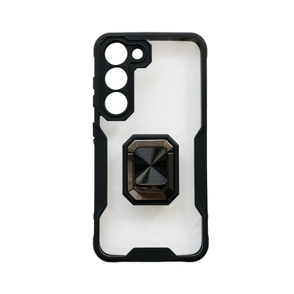 Samsung Galaxy A14 4G Hülle - Schwarz - Ring-Ständer Backcover