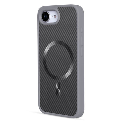 Apple iPhone 16e Hoesje - Grijs - Carbon MagSafe Back Cover