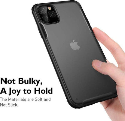 Apple iPhone 11 Pro Max Hoesje - Zwart - Anti-Slip Back Cover