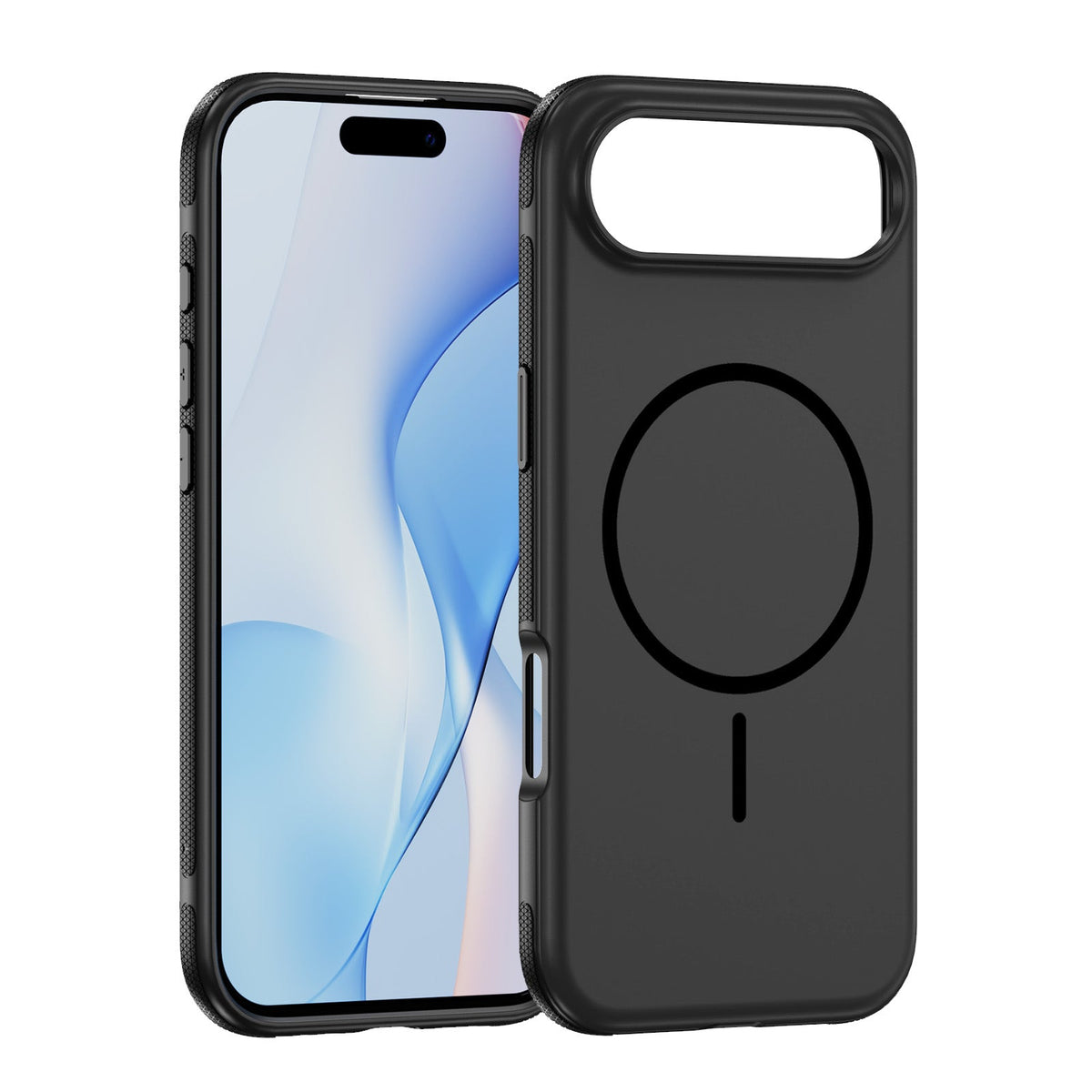 iPhone 17 Air Hoesje - Zwart - Soft Siliconen Magsafe Back Cover