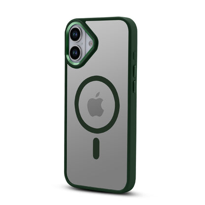 Apple iPhone 16 Plus Hoesje - Groen - Bumper MagSafe Back Cover