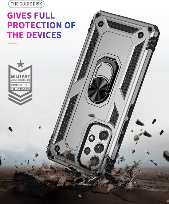 Samsung Galaxy A33 5G Hülle - Grau - Armor Kickstand Back Cover