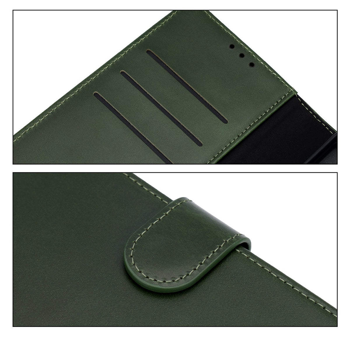 Samsung Galaxy S26 Ultra Hoesje - Forest Green - Echt Leren 2 in 1 MagSafe Bookcase
