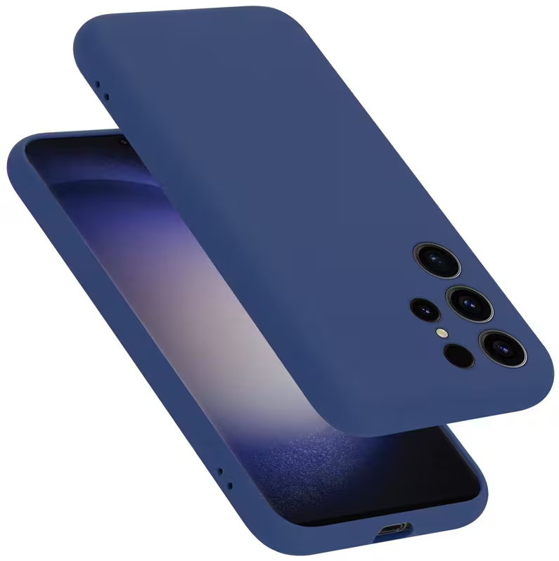 Coque Samsung Galaxy S26 Ultra - Bleu foncé - Coque arrière en silicone liquide pour appareil photo