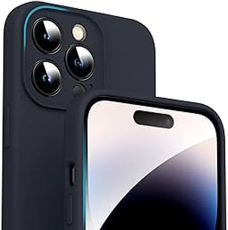 Apple iPhone 15 Pro Hoesje - Zwart - Siliconen Back Cover met Pasjeshouder