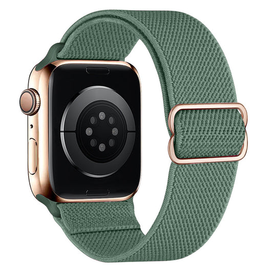 Apple Watch Bandje 44/45/46/49 mm - Hoco Fashion WA04 Nylon - Groen