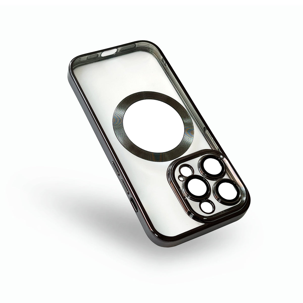 Apple iPhone 15 Pro Max Hoesje - Zwart - Hybrid Siliconen MagSafe Back Cover