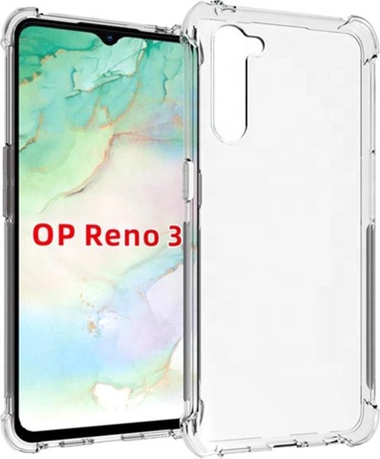 Oppo Reno 3 Case - Clear - Shockproof Back Cover