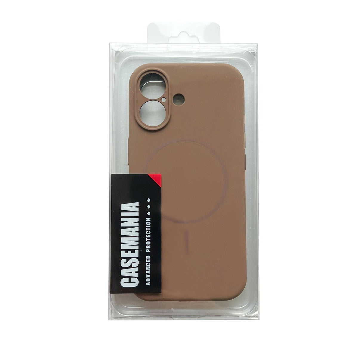 iPhone 17 Hoesje - Bruin - Liquid MagSafe Thin Ring Back Cover
