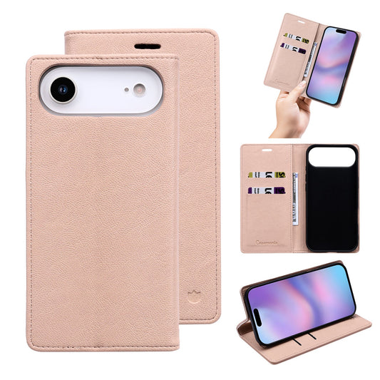 Apple iPhone Air Hülle - Pale Pink - Schlankes Lederoptik-Backcover