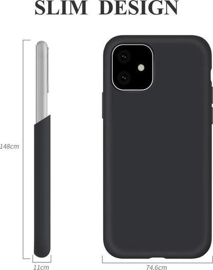 Apple iPhone 11 Hoesje - Zwart - Siliconen Back Cover
