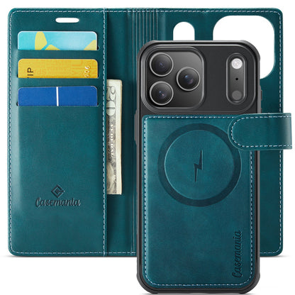 Apple iPhone 17 Pro Max Hoesje - Emerald Green - Luxe 2 in 1 MagSafe Bookcase