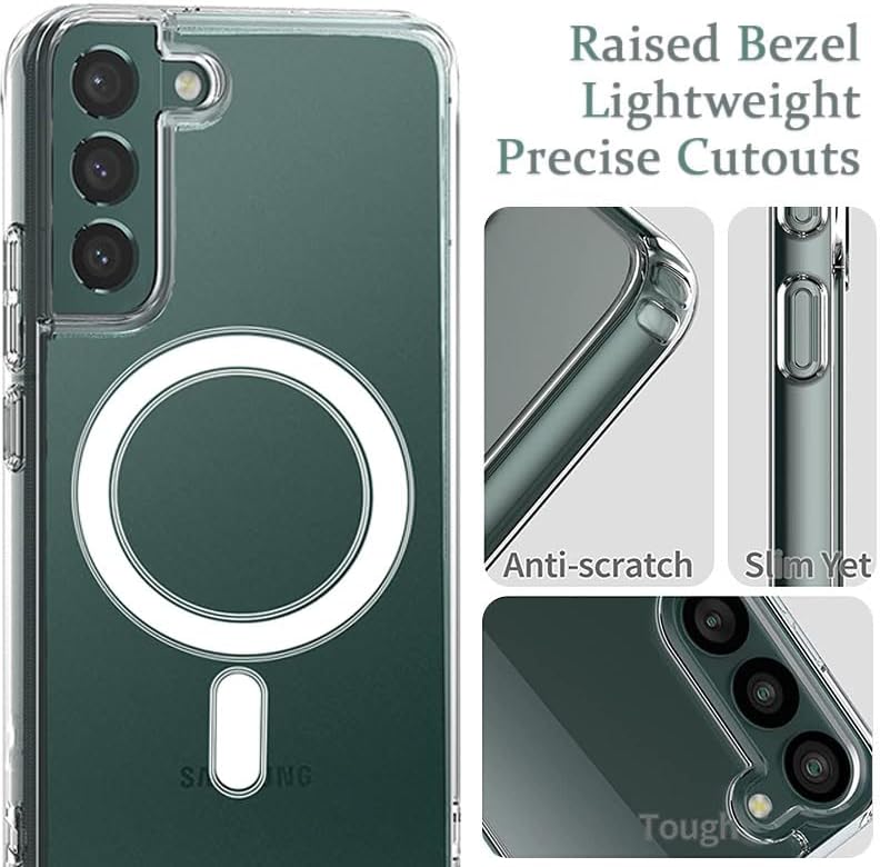 Samsung Galaxy S22 Hoesje - Transparant - Anti-Shock MagSafe Back Cover