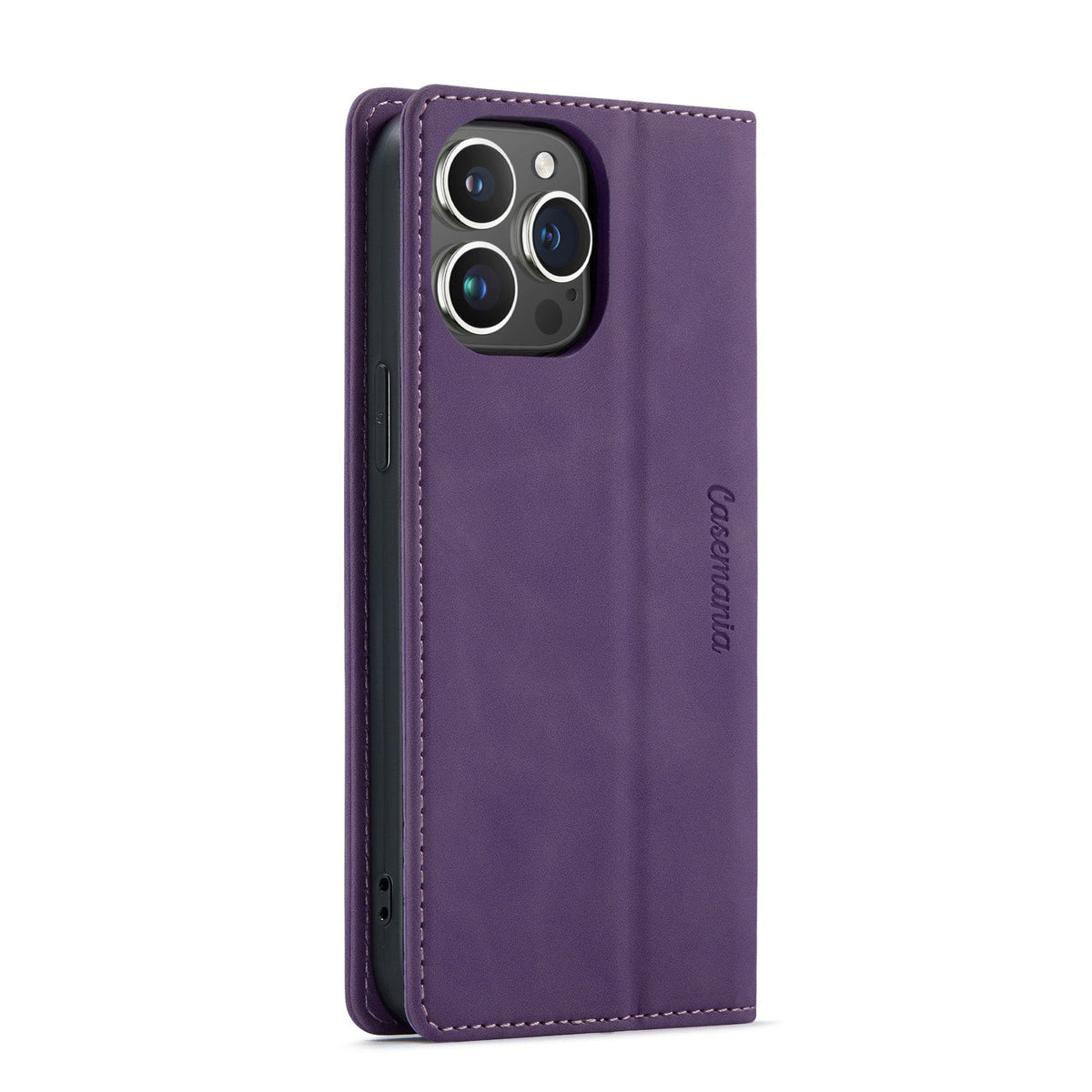 Apple iPhone 15 Hoesje - Deep Purple - Dunne Bookcase