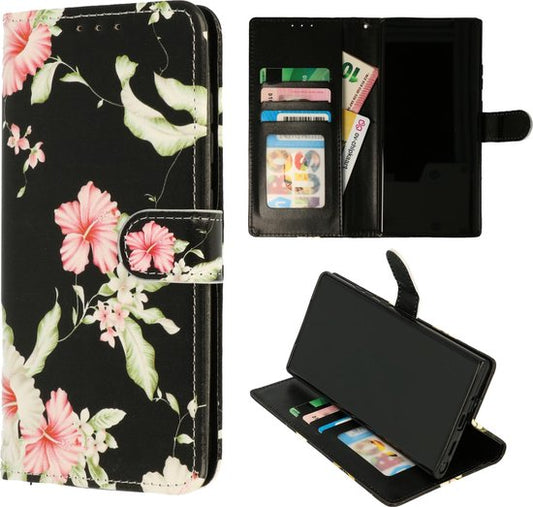 Samsung Galaxy A52 5G Hoesje - Bloemen - Print Bookcase