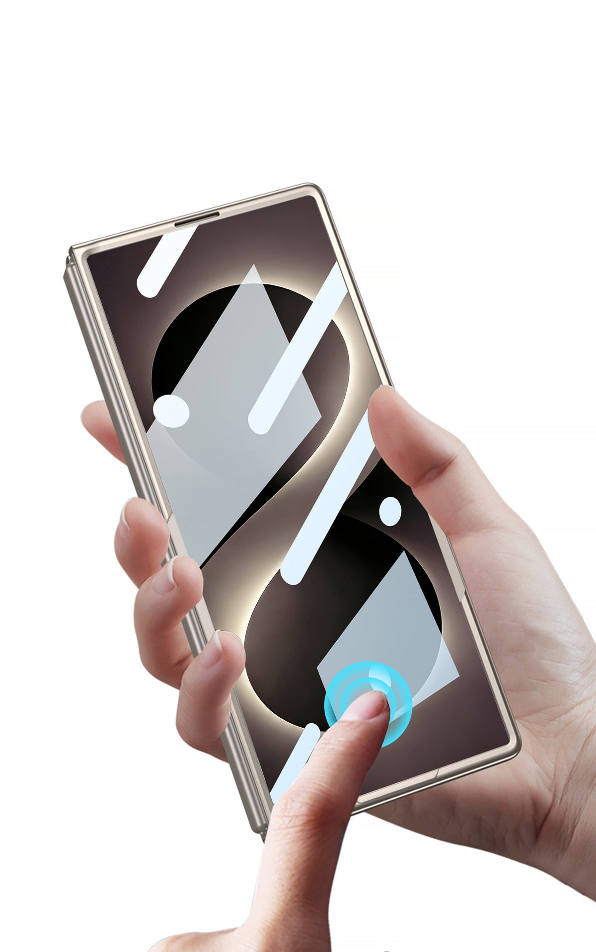 Samsung Galaxy Z Fold8 Ultra Hoesje - Zwart - Ultradun Back Cover met Ingebouwde Screenprotector